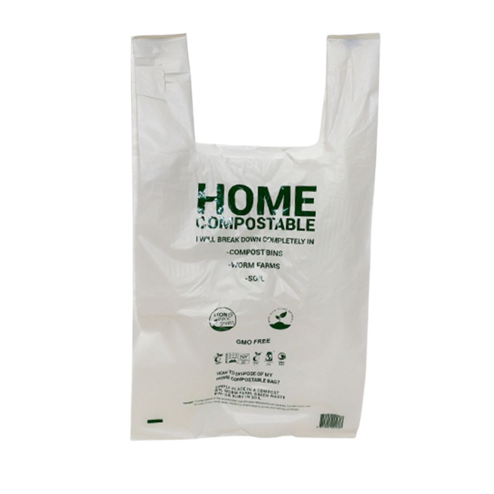 Home Compostable Carry Bag 300x560x160mm Gusset