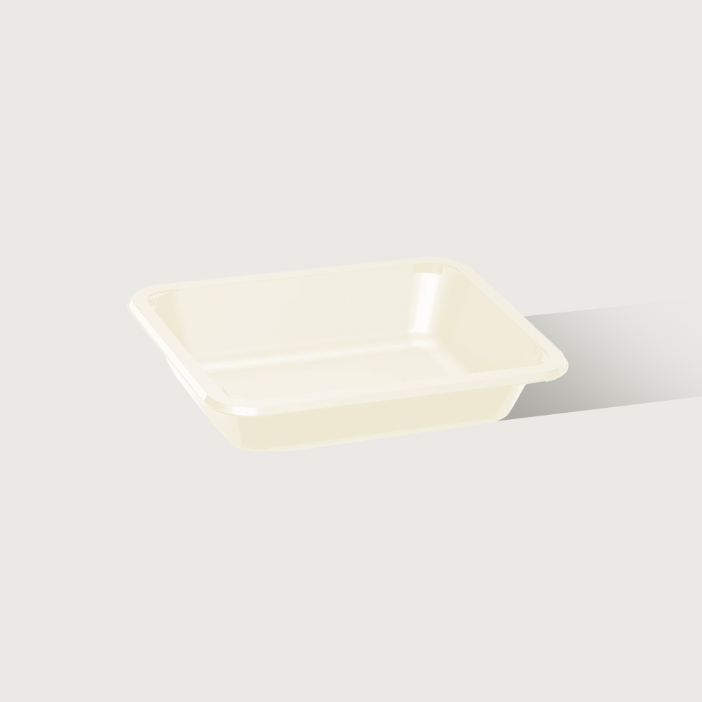 187x137x40mm Ovenable Transparent CPET Tray