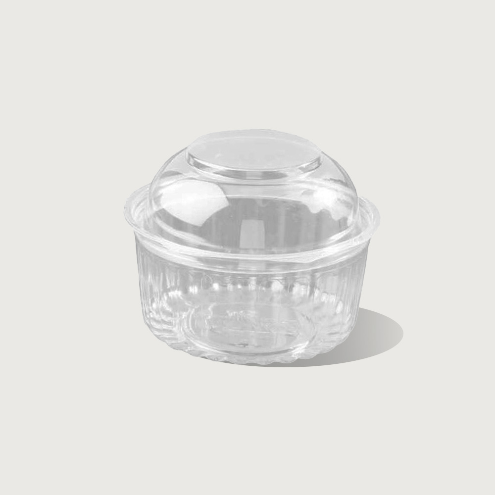 24oz Dome Round Hinged Lid PET ShoBowl Container