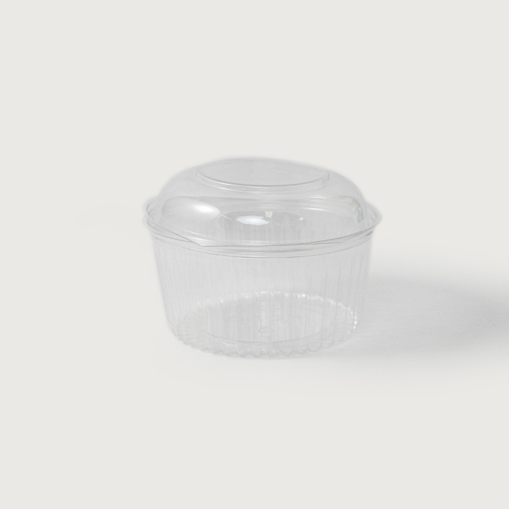 48oz Dome Round Hinged Lid PET ShoBowl Container