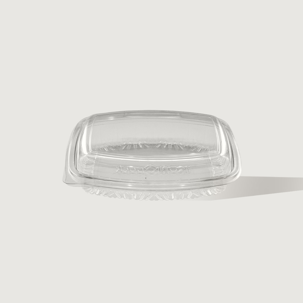 600ml Rectangle Hinged Lid PET Container